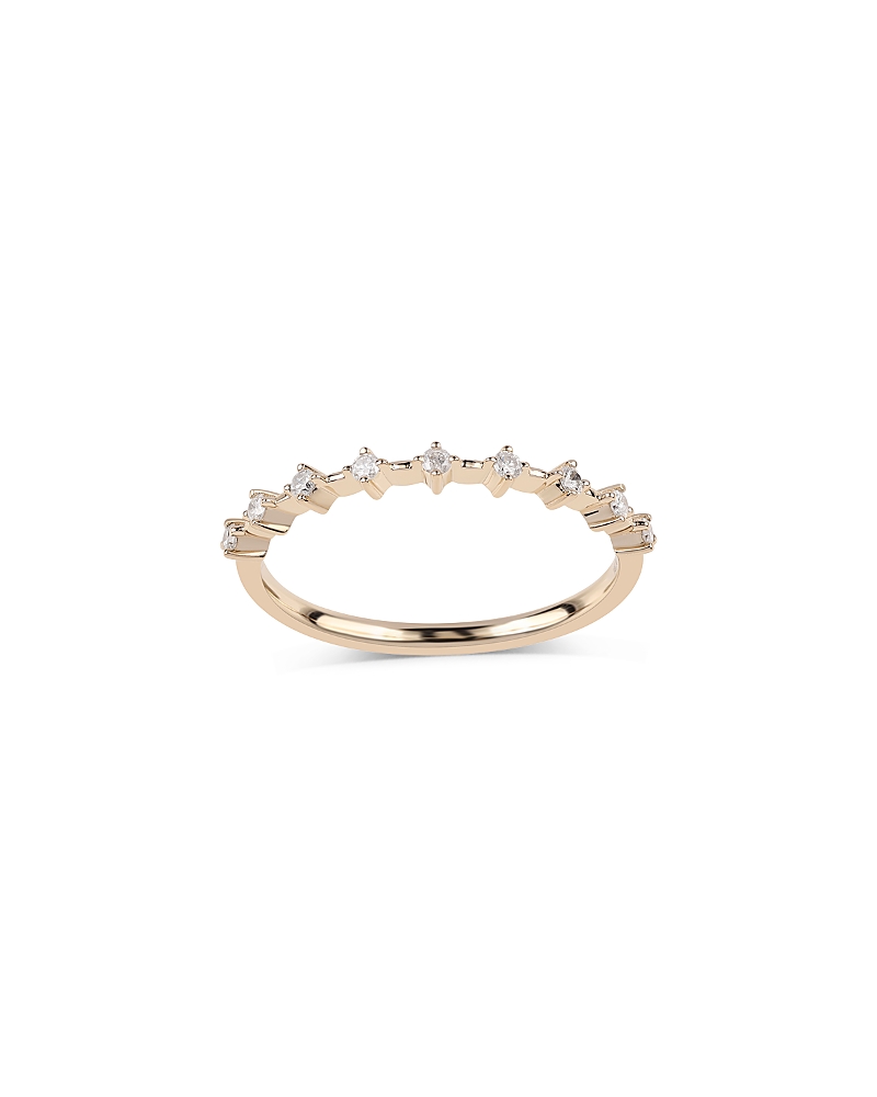 Moon & Meadow 14k Yellow Gold Diamond Stack Band