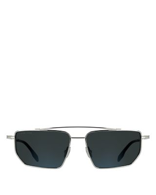 Metal Lines Titanium Navigator Sunglasses, 59mm