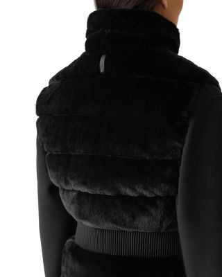 Twiggy Faux Fur Quilted Down Vest