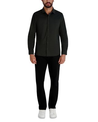 Long Sleeve Printed Button Front Shirt