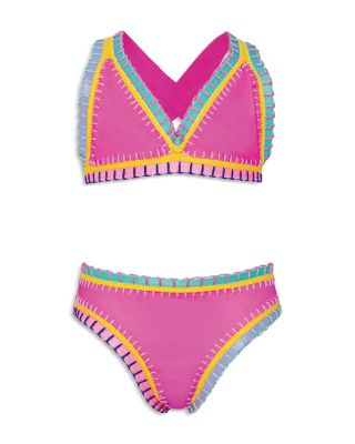 Girls' Rainbow Two Piece Swimsuit - Little Kid, Big Kid