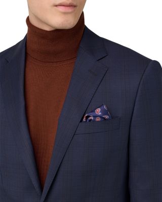 Slim Fit Prince of Wales Wool Suit