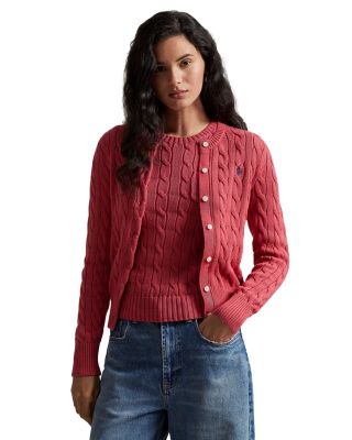 Cotton Cable Knit Cardigan