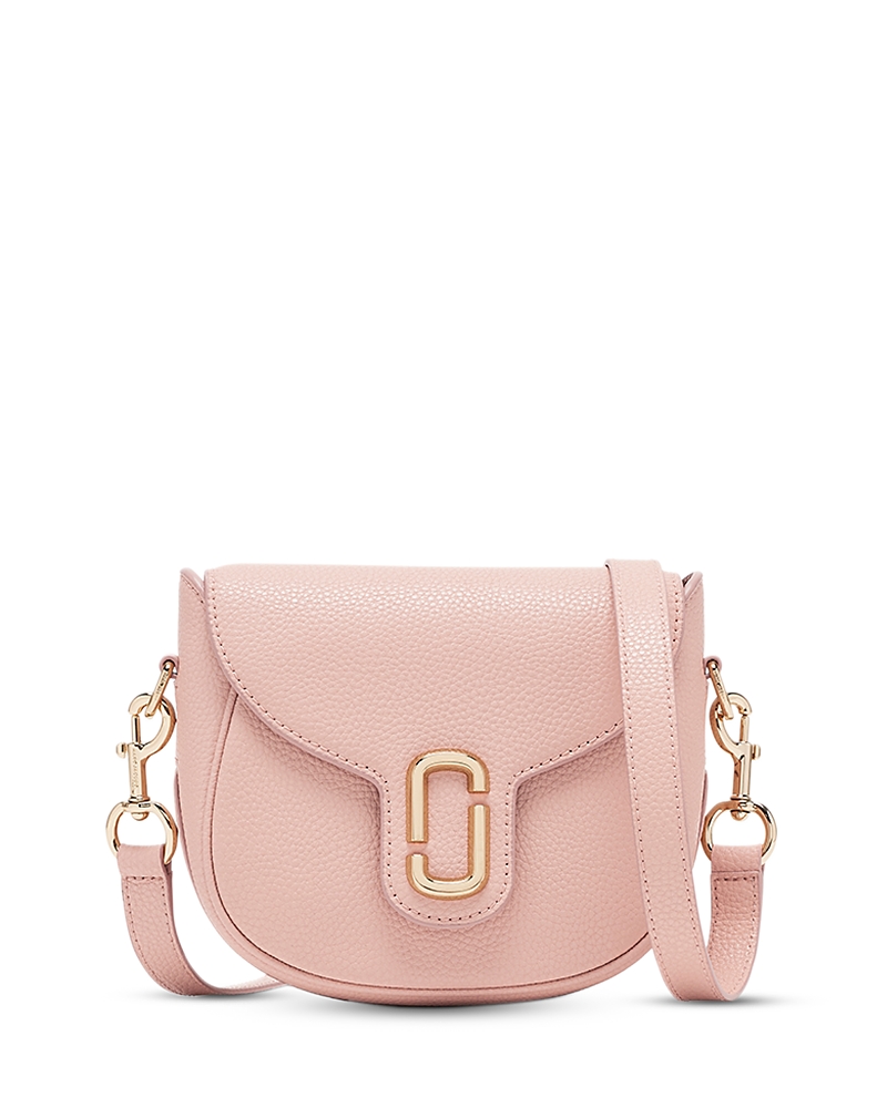 Marc Jacobs Pebbled Leather Saddle Bag In Pink