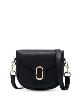 Pebbled Leather Saddle Bag