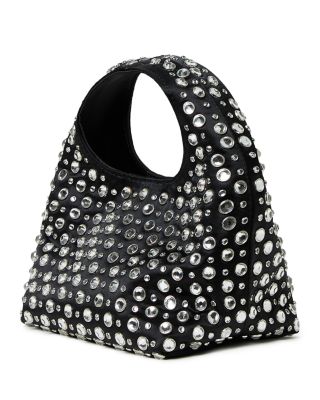 Kenzie Small Rhinestone Embellished Bucket Clutch