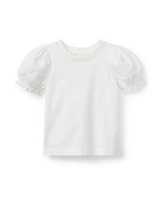 Girls' Lace Puff Sleeve Top - Baby, Little Kid, Big Kid
