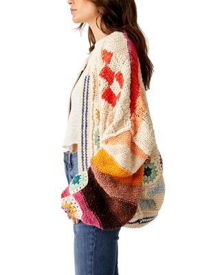 Clear Skies Mixed Stitch Drop Shoulder Cardigan
