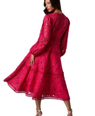 Lace Panelled Long Sleeve Dress