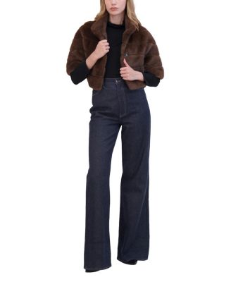 Faux Fur Mink Bolero