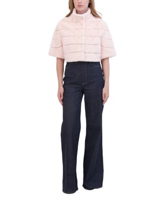 Faux Fur Mink Bolero