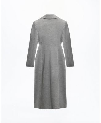 Structured Double-Breasted Maxi Coat