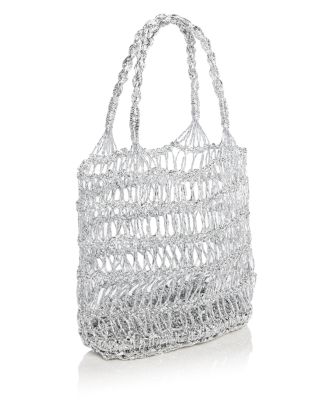 Woven Metallic Tote - Exclusive