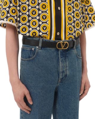 Leather Monogram Belt