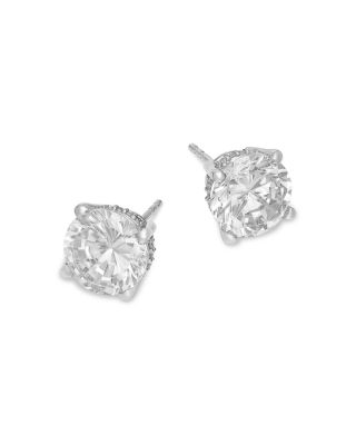 Luxe Collection Certified Lab Grown Diamond Hidden Halo Stud Earrings in Platinum, 5.0 tcw