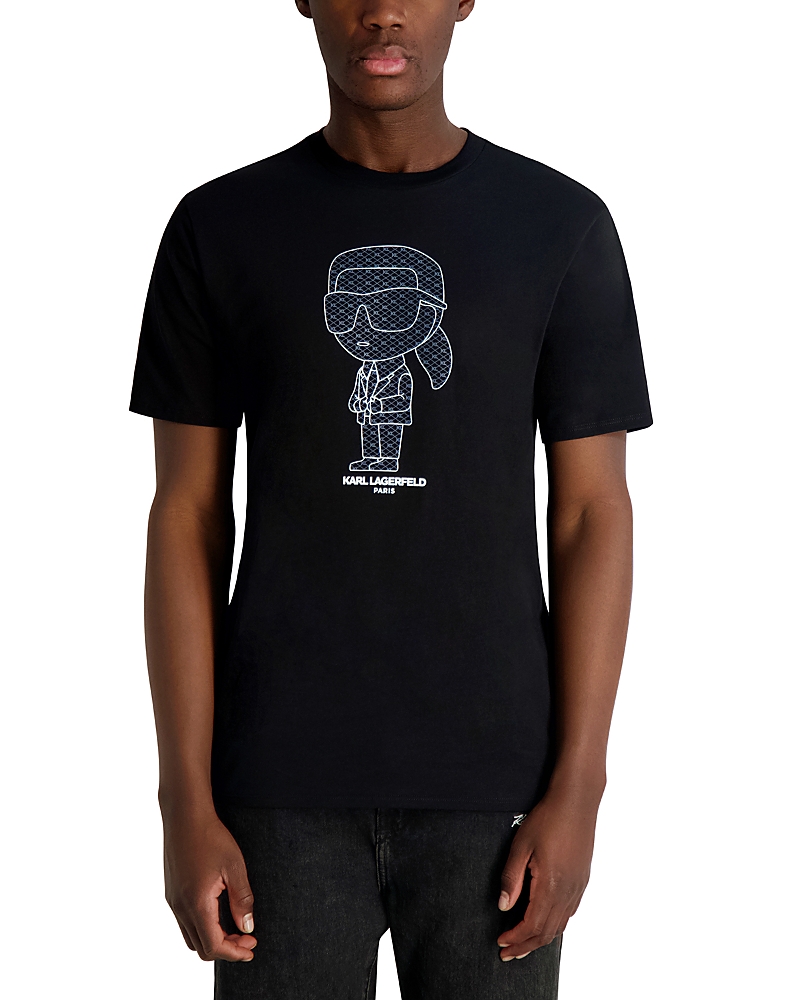 Karl Lagerfeld Short Sleeve Karl Graphic Tee In Black
