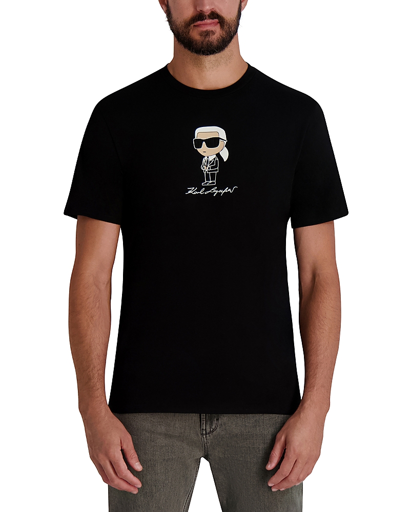 Karl Lagerfeld Short Sleeve Karl Graphic Tee In Black