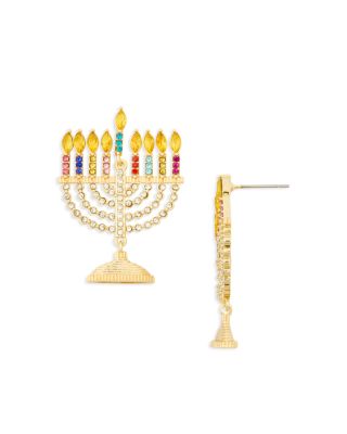 Glow Big Menorah Earrings