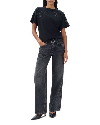 Beaded Floral Kelly Tee