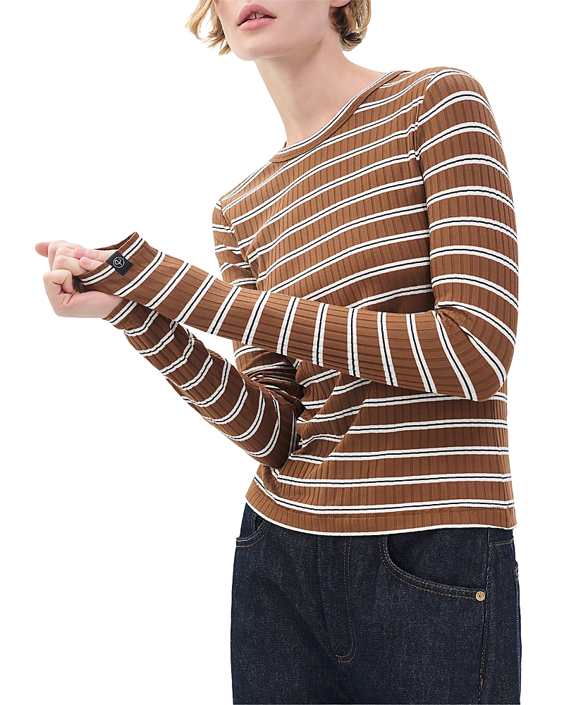 Rag & Bone Luca Ribbed Tee In Multi