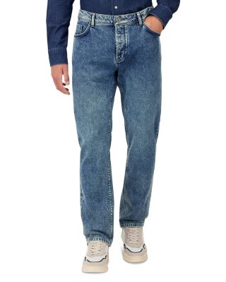 Straight Fit Jeans in Medium Blue