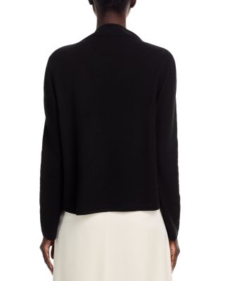 Cotton Jacquard Funnel Neck Sweater