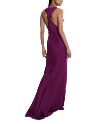 Cowl Neck Halter Gown