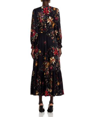 The Sophie Floral Metallic Dress