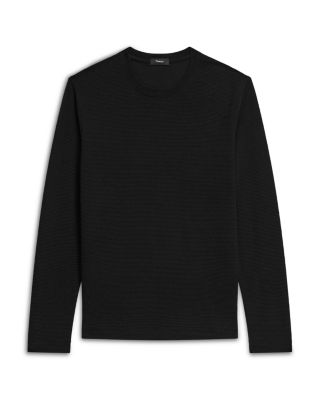 Delroy in Studio T Jacquard Relaxed Fit Long Sleeve Tee