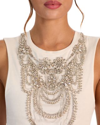 Dede Rhinestone Embellished Tank Top