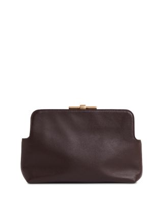 Bethany Leather Frame Clutch