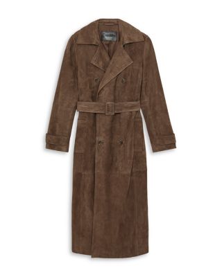 Suede Trench Coat