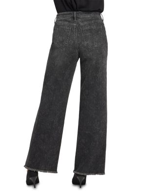 Teresa High Rise Wide Leg Jeans in Grey Province