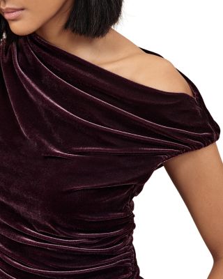 Demi Off the Shoulder Velvet Top