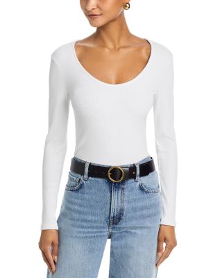 Scarlet Long Sleeve Scoop Neck Tee