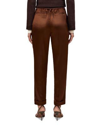 Celia Satin Tapered Trousers