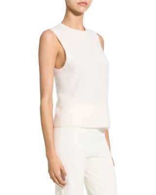 Brushed Crewneck Shell Top in Cashmere