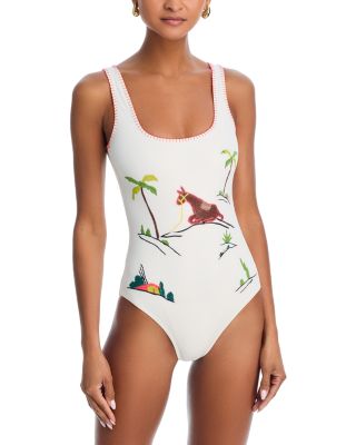 Lea Embroidered One Piece Swimsuit