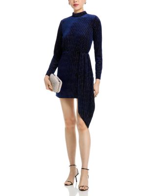 Studded Velvet Mini Dress - Exclusive