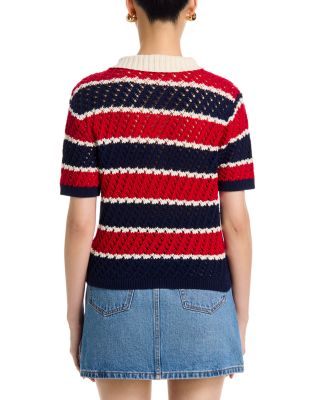 Striped Short Sleeved Rugby Sweater - Exclusive