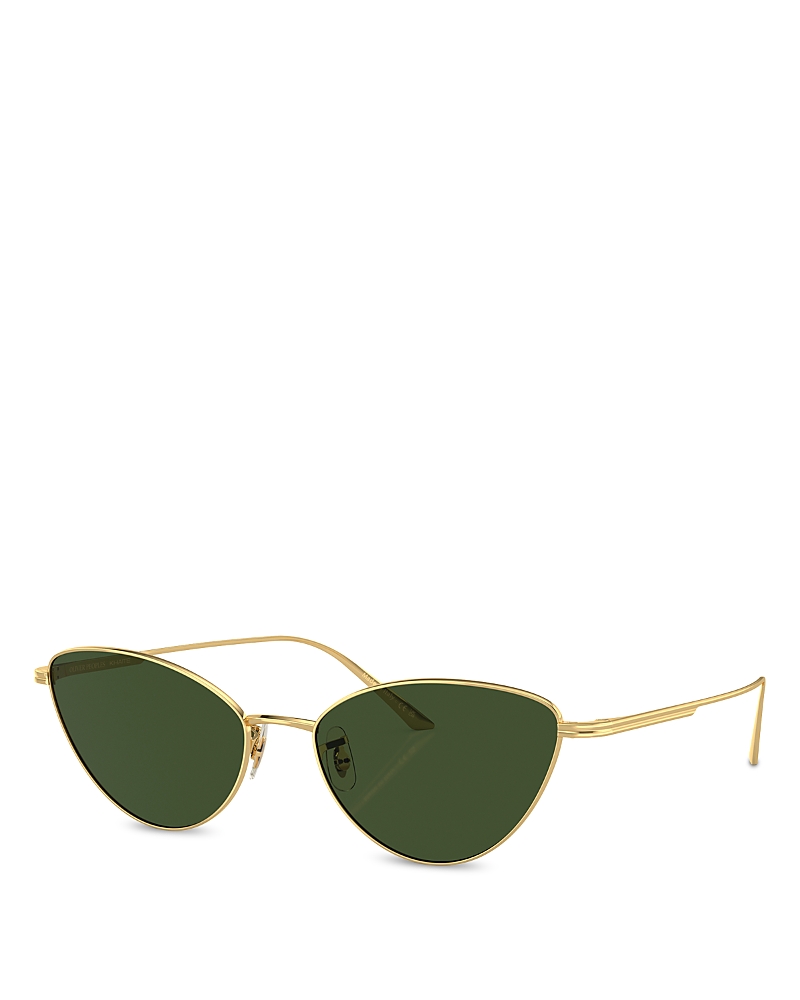 Khaite X Oliver Peoples Butterfly Sunglasses, 56mm In Gold