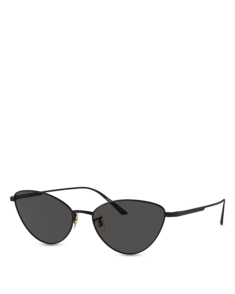 Khaite X Oliver Peoples Butterfly Sunglasses, 56mm In Black