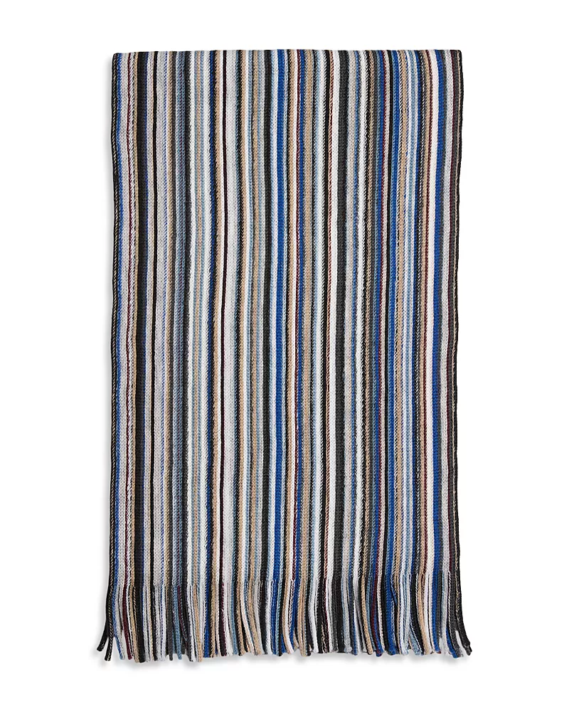The Men's Store at Bloomingdale's Pencil Stripe Raschel Scarf - Exclusive