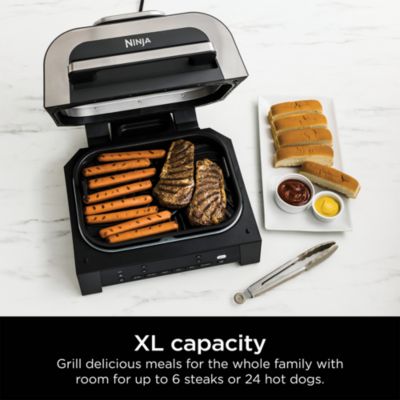 Foodi Smart XL 6-in-1 Indoor Grill &amp; Air Fryer with Built in Thermometer