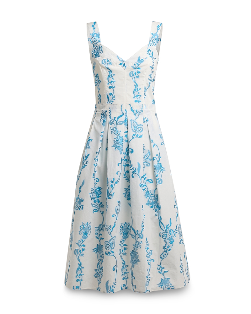 Etro Floral Embroidered Midi Apron Dress