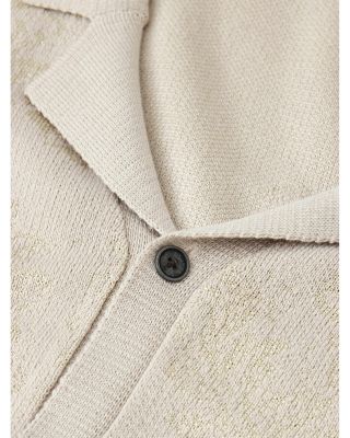 Arlon Jacquard Camp Collar Sweater