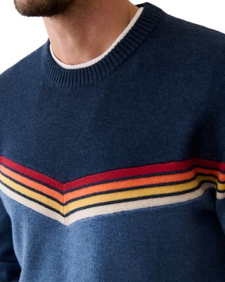 Chevron Varsity Crewneck Sweater