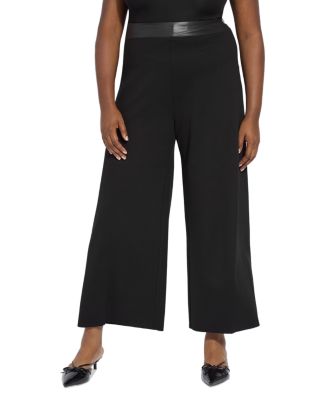 Denver High Waist Wide Leg Pont&amp;eacute; Pants