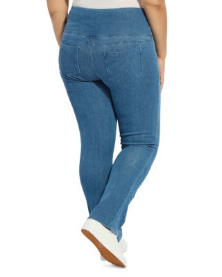 Plus Straight Leg Jeans in Black