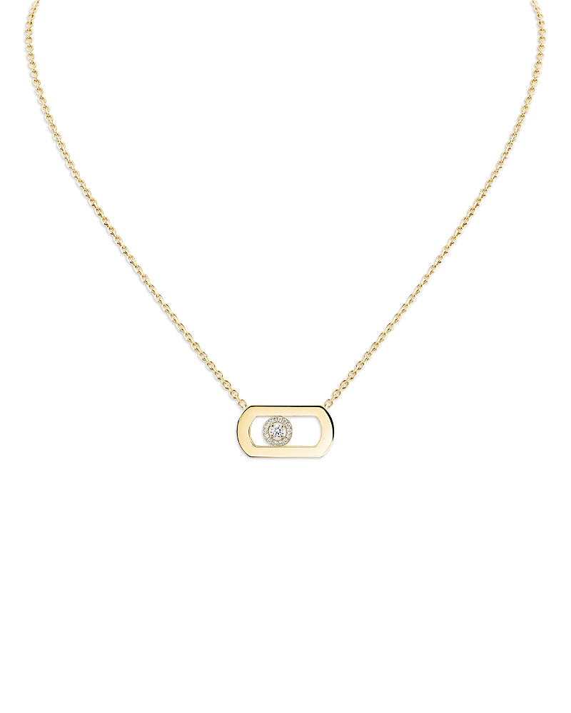 Messika 18K Rose Gold So Move Diamond Oval Pendant Necklace, 17.71